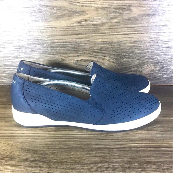 Dansko Shoes - Dansko Odina Navy Blue Slip On Navy